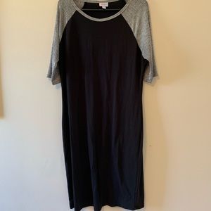 Black and silver body on dress